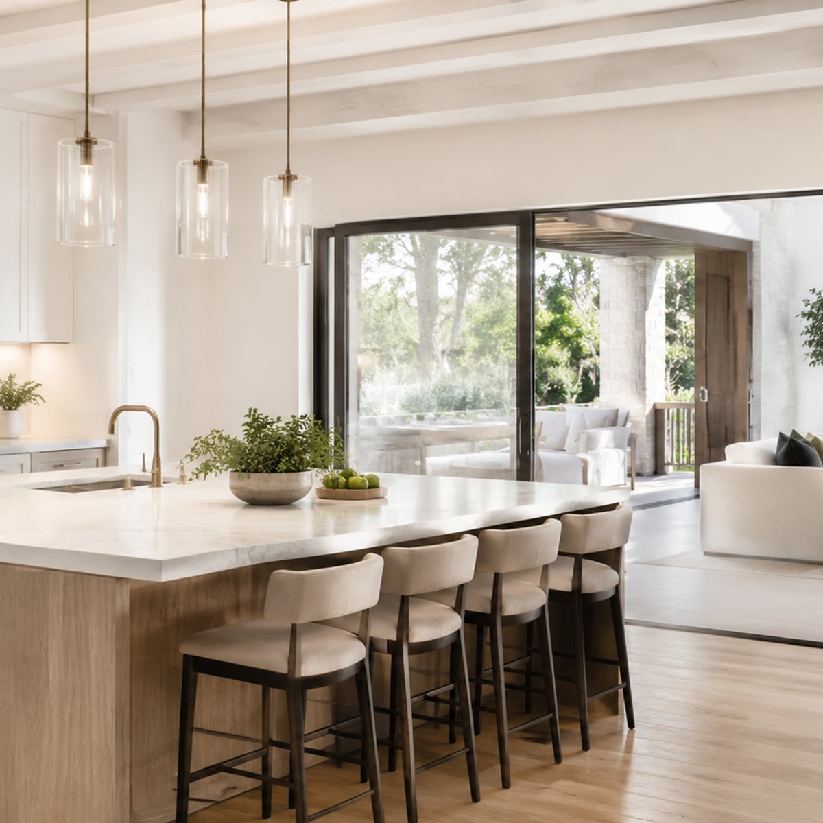 A finished custom home interior built with corabuild.ai